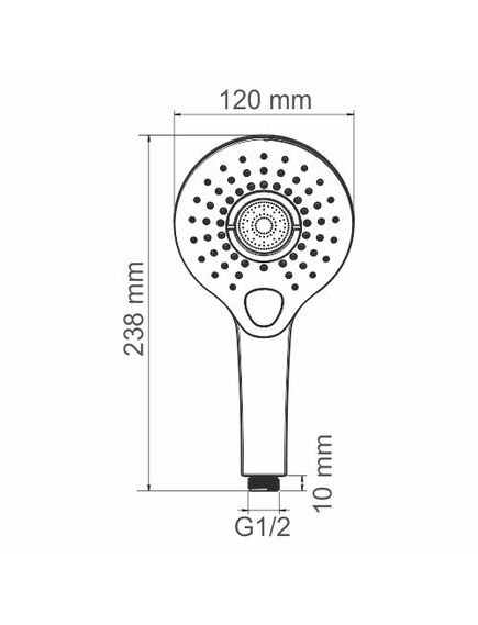 Купить Лейка WasserKRAFT A101 3-функциональная (a101) по цене 3080 руб., в Санкт-Петебруге в интернет магазине 100-Систем, а также дургие товары WasserKRAFT из раздела Лейки и Комплектующие для душа