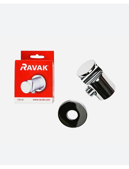 Купить Держатель для душа с выводом воды Ravak 706.00 X07P206 (x07p206) по цене 7150 руб., в Санкт-Петебруге в интернет магазине 100-Систем, а также дургие товары RAVAK из раздела Шланговое подключение и Комплектующие для встраиваемых систем