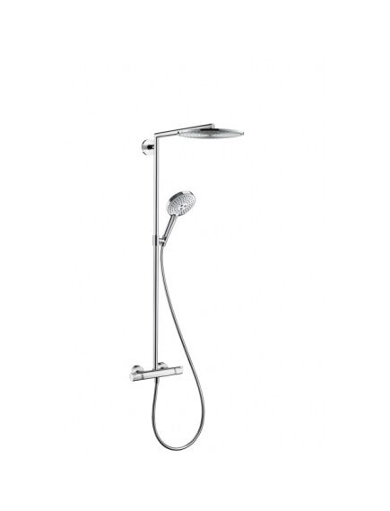 Купить Душевая система Hansgrohe Raindance Select S 27114000 с термостатом Хром (27114000) по цене 186248.35 руб., в Санкт-Петебруге в интернет магазине 100-Систем, а также дургие товары HANSGROHE из раздела Душевые стойки и Душевые стойки, системы, панели, гарнитуры