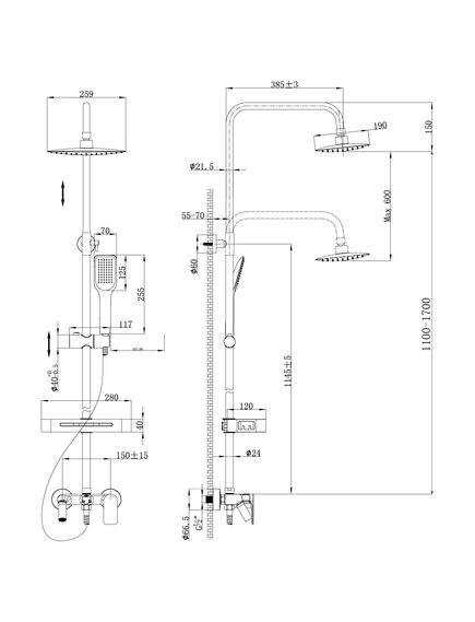 Купить Смеситель Lemark Tropic LM7002С для ванны и душа (lm7002c) по цене 24700 руб., в Санкт-Петебруге в интернет магазине 100-Систем, а также дургие товары LEMARK из раздела Душевые стойки и Душевые стойки, системы, панели, гарнитуры