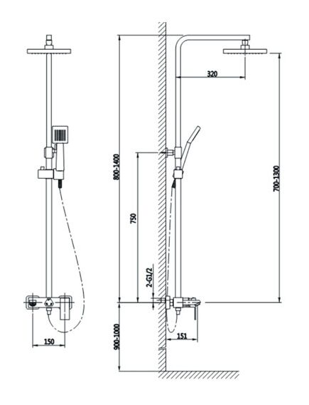 Купить Душевая стойка Timo Selene SX-1030/00 хром (sx-1030/00) по цене 49118 руб., в Санкт-Петебруге в интернет магазине 100-Систем, а также дургие товары TIMO из раздела Душевые стойки и Душевые стойки, системы, панели, гарнитуры