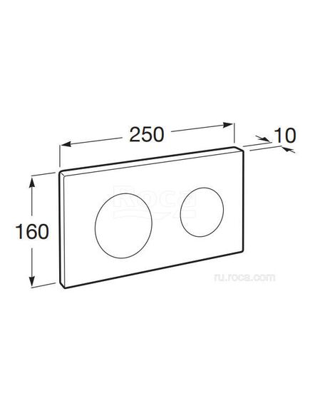 Купить Панель смыва для инсталляции Roca PL-10 890089206 (890089206) по цене 5158.86 руб., в Санкт-Петебруге в интернет магазине 100-Систем, а также дургие товары ROCA из раздела Клавиши смыва и Инсталляции