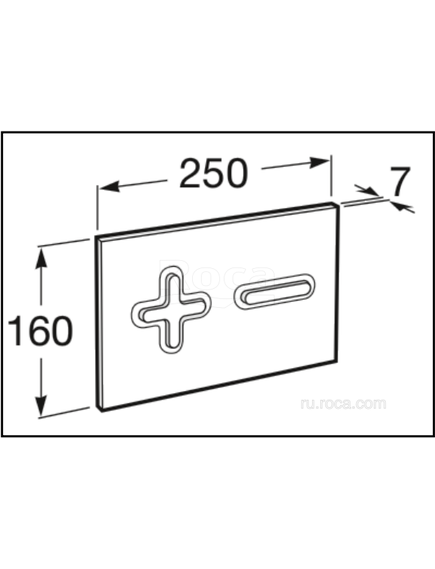 Купить Панель смыва для инсталляции Roca PL-6 890085002 (890085002) по цене 4960.06 руб., в Санкт-Петебруге в интернет магазине 100-Систем, а также дургие товары ROCA из раздела Клавиши смыва и Инсталляции