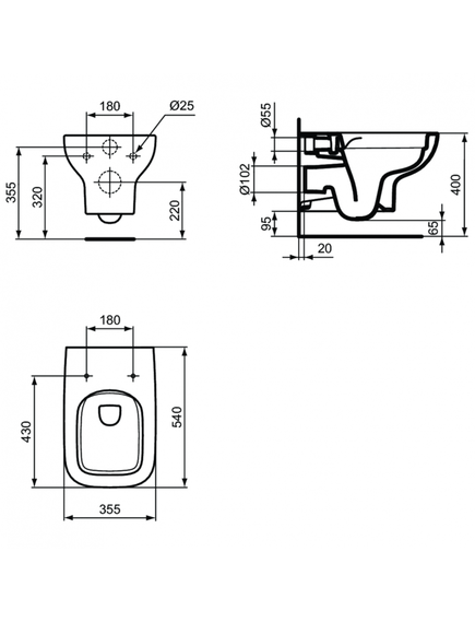 Купить 3 в 1 I.life A Промо-комплект с инсталляцией PROSYS ECO FRAME M E233267, унитазом Ideal Standard i.life A T471701 и сидением и крышкой T453001  (wa330101) по цене 40126.09 руб., в Санкт-Петебруге в интернет магазине 100-Систем, а также дургие товары IDEAL STANDARD из раздела Готовые решения и Инсталляции