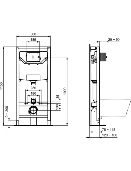 Купить Пневматический промо-набор 4 в 1 Ideal Standard с унитазом T0079V1 TESI AquaBlade®, с сидением и крышкой T3527V1, с инсталляцией PROSYS 120 P и пневматической панелью смыва OLEAS™ P1   (p3868v1) по цене 80840.67 руб., в Санкт-Петебруге в интернет магазине 100-Систем, а также дургие товары IDEAL STANDARD из раздела Готовые решения и Инсталляции