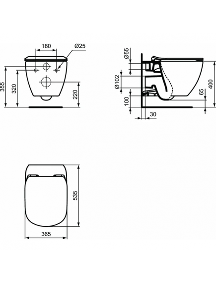 Купить Пневматический промо-набор 4 в 1 Ideal Standard с унитазом T007901 TESI AquaBlade®, с сидением и крышкой T352701, с инсталляцией PROSYS 120 P и пневматической панелью смыва OLEAS™ P1   (p386801) по цене 68687.89 руб., в Санкт-Петебруге в интернет магазине 100-Систем, а также дургие товары IDEAL STANDARD из раздела Готовые решения и Инсталляции