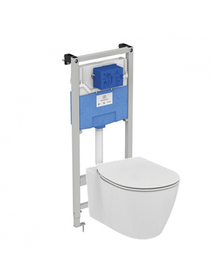 Купить Промо-комплект 3 в 1 Ideal Standard с подвесным унитазом CONNECT AquaBlade®  E047901 и инсталляцией PROSYS (e211601) по цене 58004.58 руб., в Санкт-Петебруге в интернет магазине 100-Систем, а также дургие товары IDEAL STANDARD из раздела Готовые решения и Инсталляции