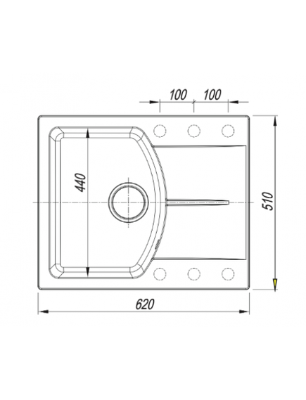 Купить Кухонная мойка ПАОЛА 620 (20.470.a0620.302) по цене 10920 руб., в Санкт-Петебруге в интернет магазине 100-Систем, а также дургие товары Florentina из раздела Врезные мойки и Кухонные мойки