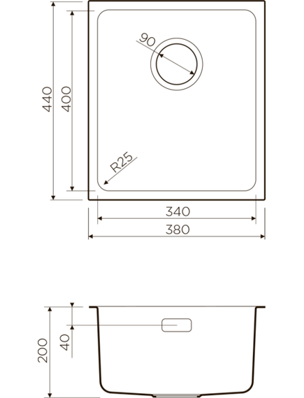 Купить Кухонная мойка Omoikiri Tadzava 38-U IN Нержавеющая сталь 4993077 (4993077) по цене 19788 руб., в Санкт-Петебруге в интернет магазине 100-Систем, а также дургие товары Omoikiri из раздела Врезные мойки и Кухонные мойки