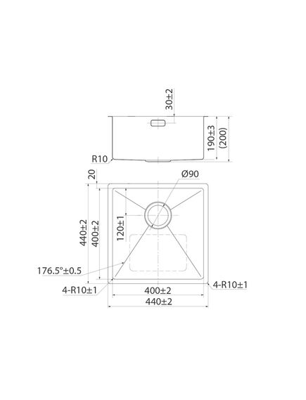 Купить Мойка Iddis Edifice EDI44S0i77 440х440. нержавеющая сталь. для подстольного монтажа. шелк (edi44s0i77) по цене 19990 руб., в Санкт-Петебруге в интернет магазине 100-Систем, а также дургие товары IDDIS из раздела Врезные мойки и Кухонные мойки