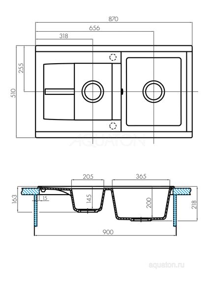 Купить Мойка для кухни из литого мрамора AQUATON Делия 87 графит 1A716232DE210 (1a716232de210) по цене 12890 руб., в Санкт-Петебруге в интернет магазине 100-Систем, а также дургие товары AQUATON из раздела Двойные мойки и Кухонные мойки