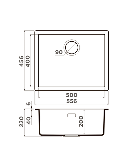 Купить Кухонная мойка Omoikiri Yamakawa 55T-U/I-BL Tetogranit/черный (4993428) по цене 42888 руб., в Санкт-Петебруге в интернет магазине 100-Систем, а также дургие товары Omoikiri из раздела Интегрированные мойки и Кухонные мойки