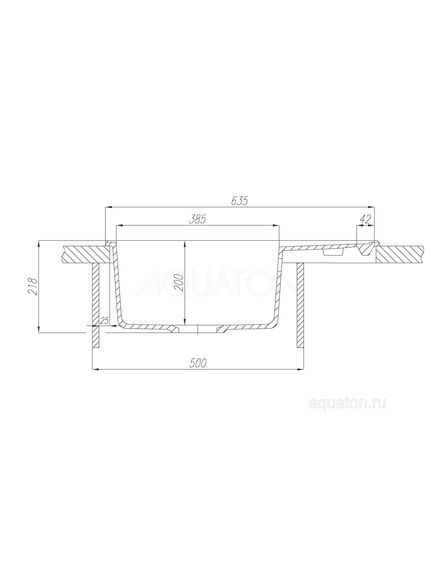 Купить Мойка для кухни из литого мрамора AQUATON Делия 65 латте 1A718632DE260 (1a718632de260) по цене 8000 руб., в Санкт-Петебруге в интернет магазине 100-Систем, а также дургие товары AQUATON из раздела Накладные мойки и Кухонные мойки