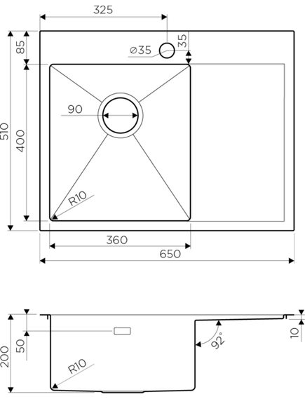 Купить Кухонная мойка Omoikiri Akisame 65-LG-L (4973083) по цене 65988 руб., в Санкт-Петебруге в интернет магазине 100-Систем, а также дургие товары Omoikiri из раздела Накладные мойки и Кухонные мойки