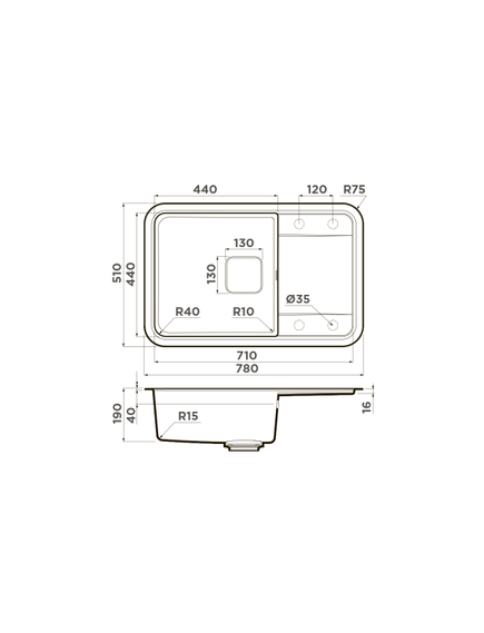 Купить Кухонная мойка Omoikiri Tasogare-78-BL (4993750) по цене 27588 руб., в Санкт-Петебруге в интернет магазине 100-Систем, а также дургие товары Omoikiri из раздела Накладные мойки и Кухонные мойки