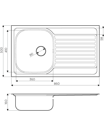 Купить Кухонная мойка Omoikiri Kashiogawa 86-IN 4993453 Нержавеющая сталь (4993453) по цене 11388 руб., в Санкт-Петебруге в интернет магазине 100-Систем, а также дургие товары Omoikiri из раздела Накладные мойки и Кухонные мойки