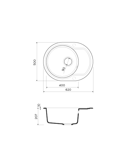 Купить Кухонная мойка Omoikiri Manmaru 62-PA Artgranit/пастила (4993351) по цене 16688 руб., в Санкт-Петебруге в интернет магазине 100-Систем, а также дургие товары Omoikiri из раздела Накладные мойки и Кухонные мойки