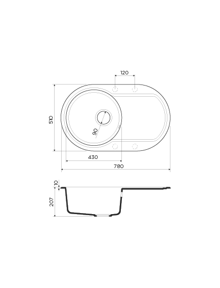 Купить Кухонная мойка Omoikiri Manmaru 78-PA Artgranit/пастила (4993358) по цене 17788 руб., в Санкт-Петебруге в интернет магазине 100-Систем, а также дургие товары Omoikiri из раздела Накладные мойки и Кухонные мойки