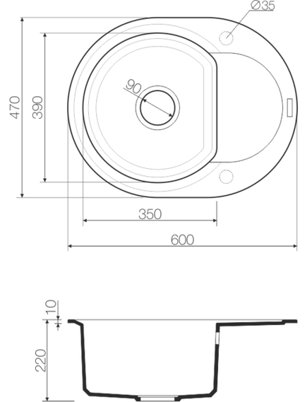 Купить Кухонная мойка Omoikiri Sakaime 60E-DC Tetogranit/темный шоколад (4993205) по цене 21888 руб., в Санкт-Петебруге в интернет магазине 100-Систем, а также дургие товары Omoikiri из раздела Накладные мойки и Кухонные мойки