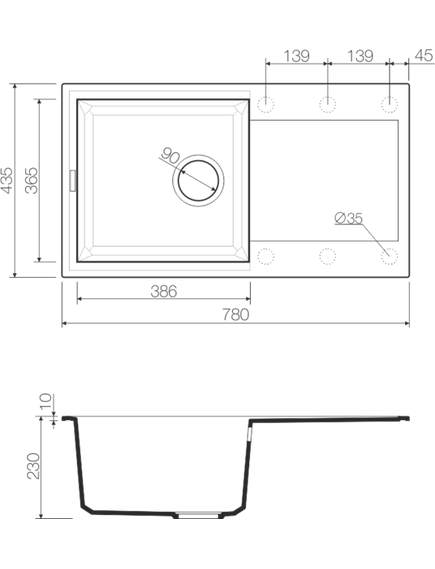 Купить Кухонная мойка Omoikiri Sakaime 78-DC Tetogranit/темный шоколад (4993195) по цене 29888 руб., в Санкт-Петебруге в интернет магазине 100-Систем, а также дургие товары Omoikiri из раздела Накладные мойки и Кухонные мойки