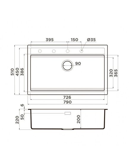 Купить Кухонная мойка Kitagawa 79-LB-GR Artceramic/leningrad grey (4993998) по цене 72288 руб., в Санкт-Петебруге в интернет магазине 100-Систем, а также дургие товары Omoikiri из раздела Накладные мойки и Кухонные мойки