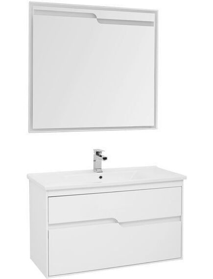 Купить Мебель для ванной Aquanet Модена 100 белый (199303) по цене 59914.9 руб., в Санкт-Петебруге в интернет магазине 100-Систем, а также дургие товары AQUANET из раздела Готовые решения для ванной комнаты и Мебель для ванной комнаты