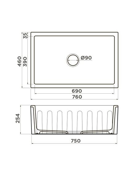 Купить Кухонная мойка Omoikiri Mikura 76-WH Natceramic/белый (4997074) по цене 97488 руб., в Санкт-Петебруге в интернет магазине 100-Систем, а также дургие товары Omoikiri из раздела Фронтальные мойки и Кухонные мойки