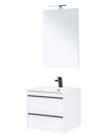 Купить Мебель для ванной Aquanet Lino 60 белый матовый (271951) по цене 43243 руб., в Санкт-Петебруге в интернет магазине 100-Систем, а также дургие товары AQUANET из раздела Готовые решения для ванной комнаты и Мебель для ванной комнаты