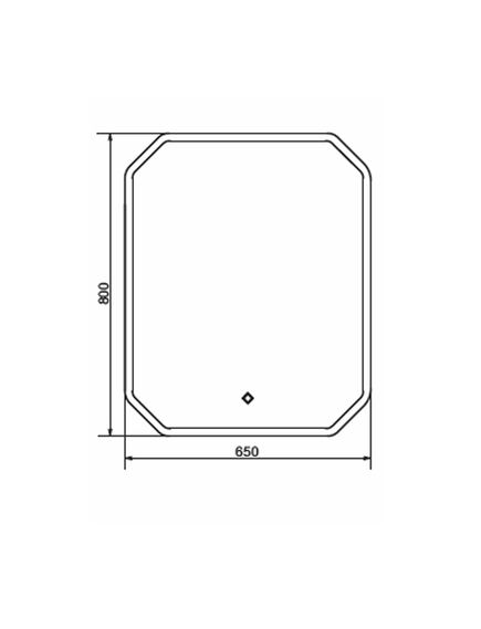 Купить Comforty. Зеркало "Колеус-65" LED-подсветка, сенсор 650*800 (00-00001283cf) по цене 10600 руб., в Санкт-Петебруге в интернет магазине 100-Систем, а также дургие товары COMFORTY из раздела Зеркала и Мебель для ванной комнаты