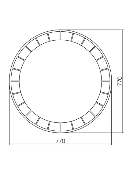 Купить Зеркало для ванной Azario D770 LED00002504 (led-00002504) по цене 8617 руб., в Санкт-Петебруге в интернет магазине 100-Систем, а также дургие товары Azario из раздела Зеркала и Мебель для ванной комнаты