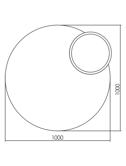 Купить Зеркало для ванной Azario Satellit  100 LED00002484 (led-00002484) по цене 21573 руб., в Санкт-Петебруге в интернет магазине 100-Систем, а также дургие товары Azario из раздела Зеркала и Мебель для ванной комнаты