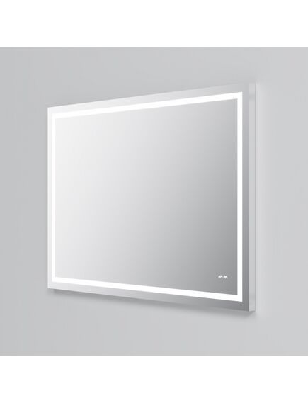 Купить M91AMOX1001WG Универсальное зеркало настенное с контурной LED-подсветкой, 100 см (m91amox1001wg) по цене 11490 руб., в Санкт-Петебруге в интернет магазине 100-Систем, а также дургие товары AM.PM из раздела Зеркала и Мебель для ванной комнаты