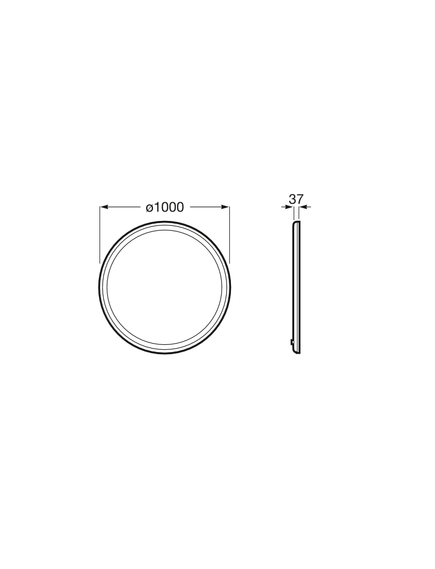 Купить Зеркало Roca Iridia 1000 круглое LED, Antisteam 812338000 (812338000) по цене 71558.06 руб., в Санкт-Петебруге в интернет магазине 100-Систем, а также дургие товары ROCA из раздела Зеркала и Мебель для ванной комнаты