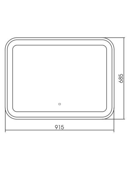 Купить Зеркало для ванной Azario Аллюр 91.5 LED-00002531 (led-00002531) по цене 9269 руб., в Санкт-Петебруге в интернет магазине 100-Систем, а также дургие товары Azario из раздела Зеркала и Мебель для ванной комнаты