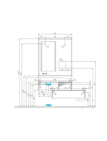 Купить Зеркало AQUATON Сакура 100 1A235102SKW80 (1a235102skw80) по цене 32200 руб., в Санкт-Петебруге в интернет магазине 100-Систем, а также дургие товары AQUATON из раздела Зеркала и Мебель для ванной комнаты