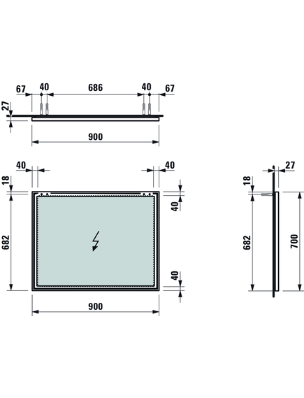 Купить Зеркало Laufen Frame 25 900х700 без подсветки 4.4740.5.900.144.1 (4.4740.5.900.144.1) по цене 34283.06 руб., в Санкт-Петебруге в интернет магазине 100-Систем, а также дургие товары LAUFEN из раздела Зеркала и Мебель для ванной комнаты