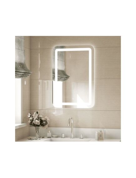 Купить  Зеркало Континент Lucia LED 500x700 (злп1239) по цене 8530 руб., в Санкт-Петебруге в интернет магазине 100-Систем, а также дургие товары Континент из раздела Зеркала и Мебель для ванной комнаты