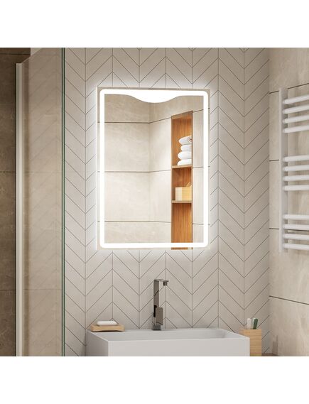 Купить Зеркало Континент Amaze LED 500x700 (злп480) по цене 9620 руб., в Санкт-Петебруге в интернет магазине 100-Систем, а также дургие товары Континент из раздела Зеркала и Мебель для ванной комнаты