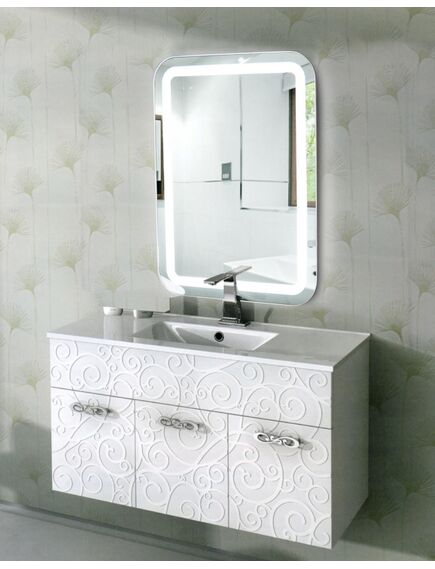 Купить  Зеркало Континент Lucia LED 600x800 (злп491) по цене 9090 руб., в Санкт-Петебруге в интернет магазине 100-Систем, а также дургие товары Континент из раздела Зеркала и Мебель для ванной комнаты