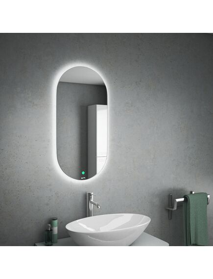 Купить Rusken Зеркало с ореольной LED подсветкой, 400х800 (owlm200301) по цене 6450 руб., в Санкт-Петебруге в интернет магазине 100-Систем, а также дургие товары OWL 1975 из раздела Зеркала и Мебель для ванной комнаты