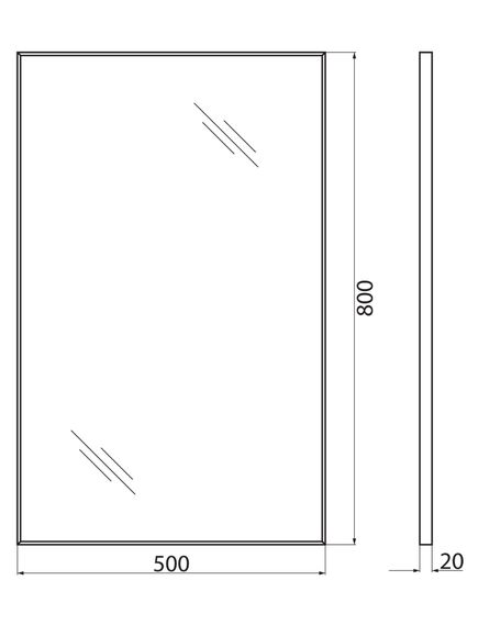 Купить Зеркало BelBagno SPC-AL-500-800 (spc-al-500-800) по цене 5310 руб., в Санкт-Петебруге в интернет магазине 100-Систем, а также дургие товары BelBagno из раздела Зеркала и Мебель для ванной комнаты