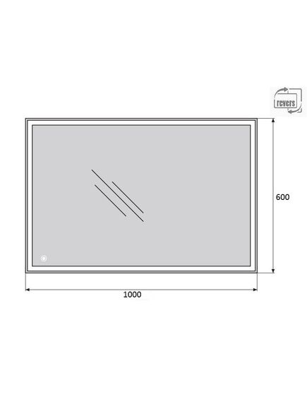 Купить Зеркало BelBagno SPC-GRT 100 с сенсорным выключателем с подсветкой (spc-grt-1000-600-led-tch) по цене 10620 руб., в Санкт-Петебруге в интернет магазине 100-Систем, а также дургие товары BelBagno из раздела Зеркала и Мебель для ванной комнаты