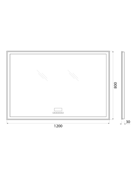 Купить Зеркало BelBagno SPC-GRT-1200-800-LED-TCH-RAD (spc-grt-1200-800-led-tch-rad) по цене 24760 руб., в Санкт-Петебруге в интернет магазине 100-Систем, а также дургие товары BelBagno из раздела Зеркала и Мебель для ванной комнаты