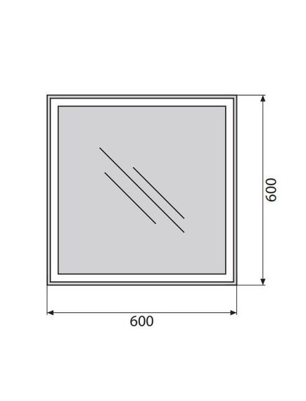 Купить Зеркало BelBagno SPC-GRT 60 с кнопочным выключателем с подсветкой (spc-grt-600-600-led-btn) по цене 8110 руб., в Санкт-Петебруге в интернет магазине 100-Систем, а также дургие товары BelBagno из раздела Зеркала и Мебель для ванной комнаты