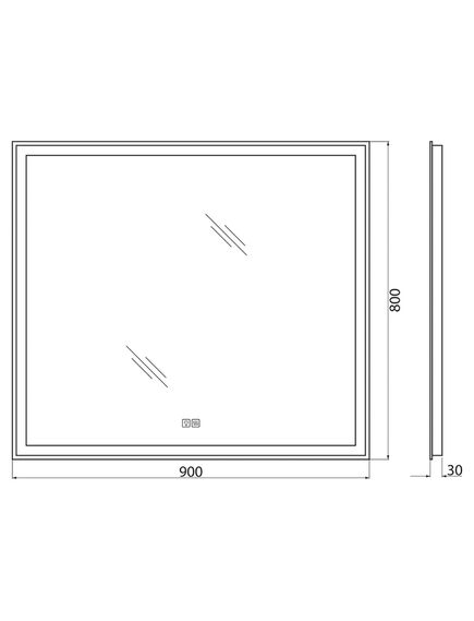 Купить Зеркало BelBagno SPC-GRT-900-800-LED-TCH-WARM (spc-grt-900-800-led-tch-warm) по цене 13090 руб., в Санкт-Петебруге в интернет магазине 100-Систем, а также дургие товары BelBagno из раздела Зеркала и Мебель для ванной комнаты