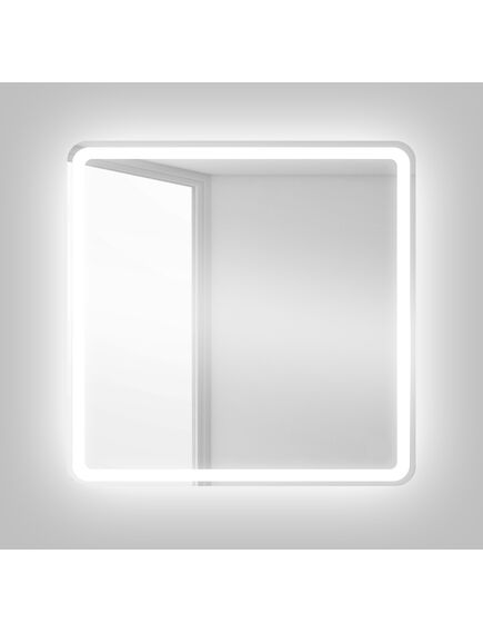 Купить Зеркало BelBagno SPC-MAR 80 с кнопочным выключателем с подсветкой (spc-mar-800-800-led-btn) по цене 9530 руб., в Санкт-Петебруге в интернет магазине 100-Систем, а также дургие товары BelBagno из раздела Зеркала и Мебель для ванной комнаты