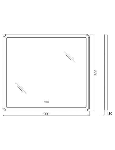 Купить Зеркало BelBagno SPC-MAR-900-800-LED-TCH-WARM (spc-mar-900-800-led-tch-warm) по цене 13090 руб., в Санкт-Петебруге в интернет магазине 100-Систем, а также дургие товары BelBagno из раздела Зеркала и Мебель для ванной комнаты