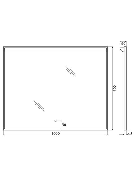 Купить Зеркало BelBagno SPC-UNO-1000-800-TCH (spc-uno-1000-800-tch) по цене 15890 руб., в Санкт-Петебруге в интернет магазине 100-Систем, а также дургие товары BelBagno из раздела Зеркала и Мебель для ванной комнаты