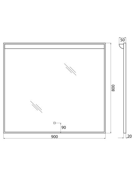 Купить Зеркало BelBagno SPC-UNO-900-800-TCH (spc-uno-900-800-tch) по цене 14940 руб., в Санкт-Петебруге в интернет магазине 100-Систем, а также дургие товары BelBagno из раздела Зеркала и Мебель для ванной комнаты