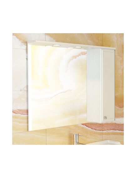 Купить COMFORTY. Зеркало-шкаф "Сочи-100" белый глянец (00003132226) по цене 14500 руб., в Санкт-Петебруге в интернет магазине 100-Систем, а также дургие товары COMFORTY из раздела Зеркальные шкафы для ванной и Мебель для ванной комнаты